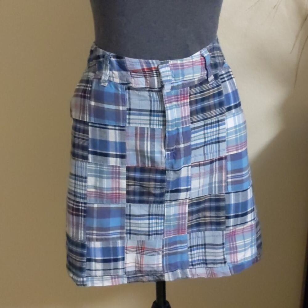 Merona Madras Patchwork Skirt Size 4 - Picture 2 of 4